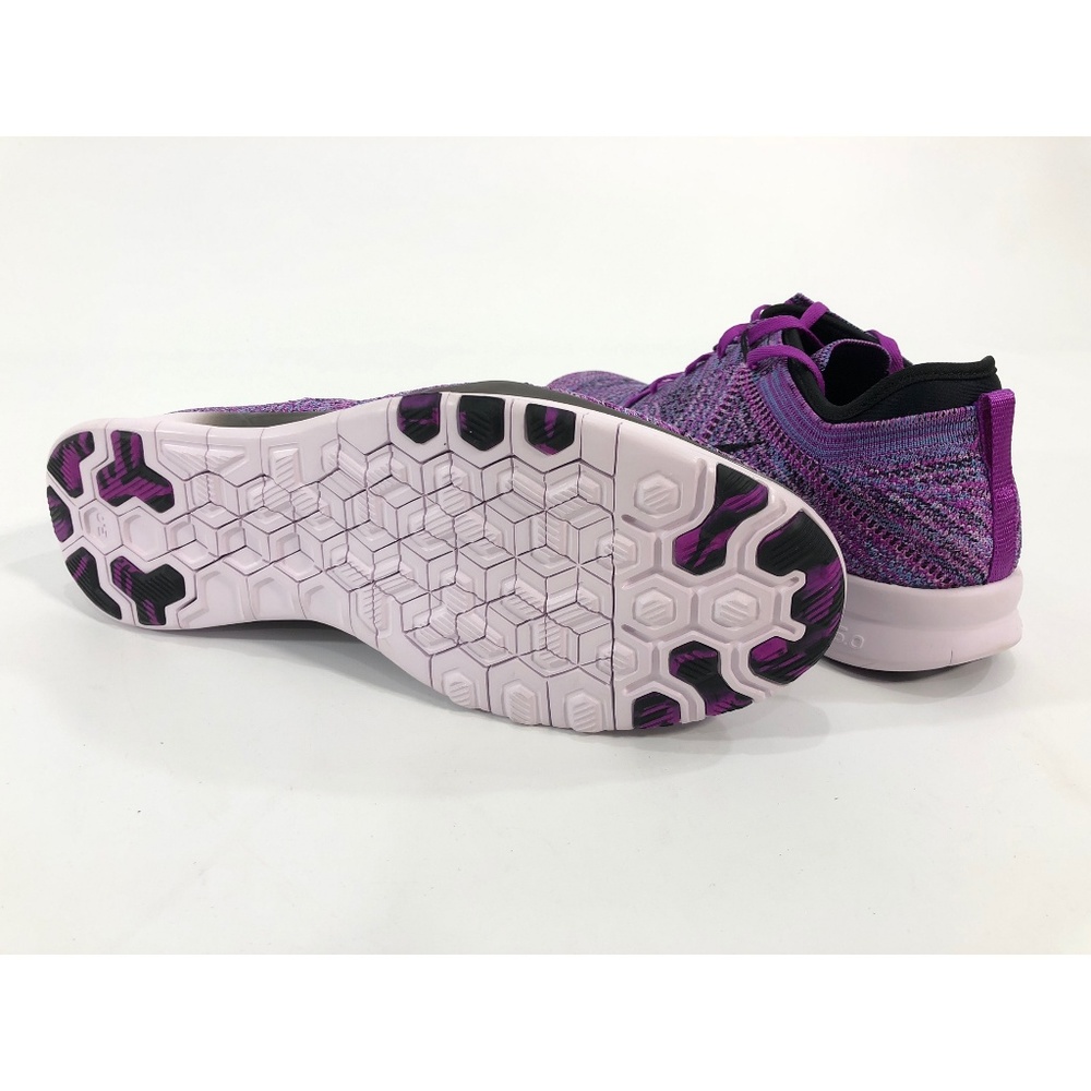 Nike Free TR Flyknit Vivid Purple Training Shoes - Picture 2 of 8